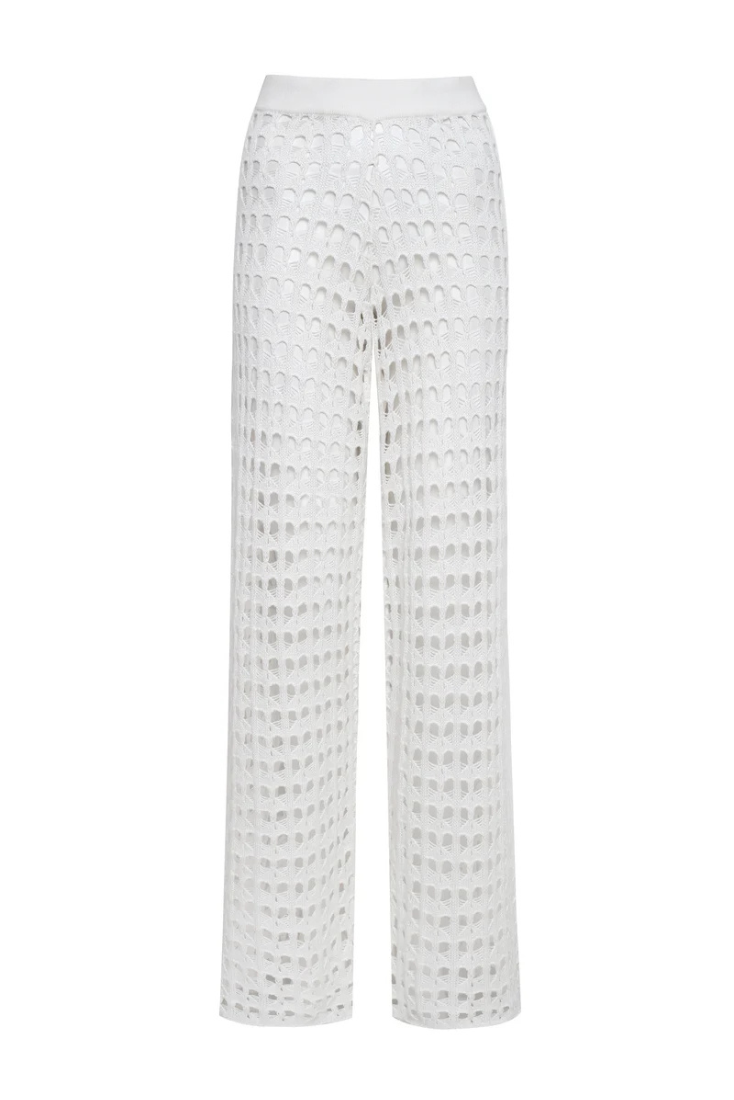 Siro Ivory Knitted Pants