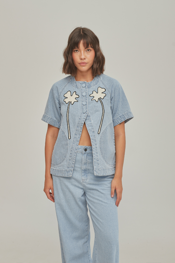 Clover Fortune Top White