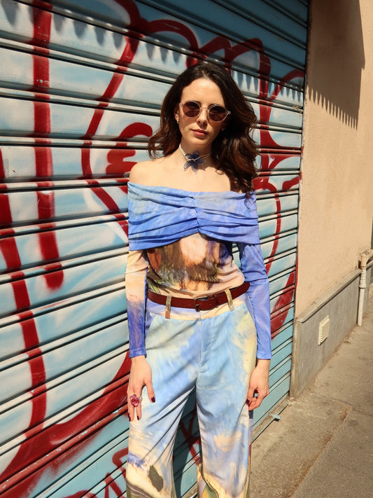 Everybody’s Town' Off-Shoulder Top