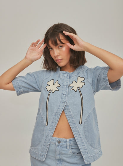 Clover Fortune Top White