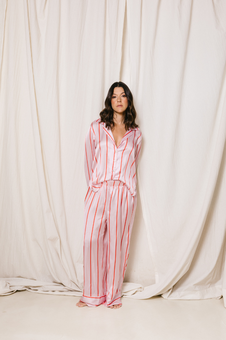 Vera Pink Stripes Pajama
