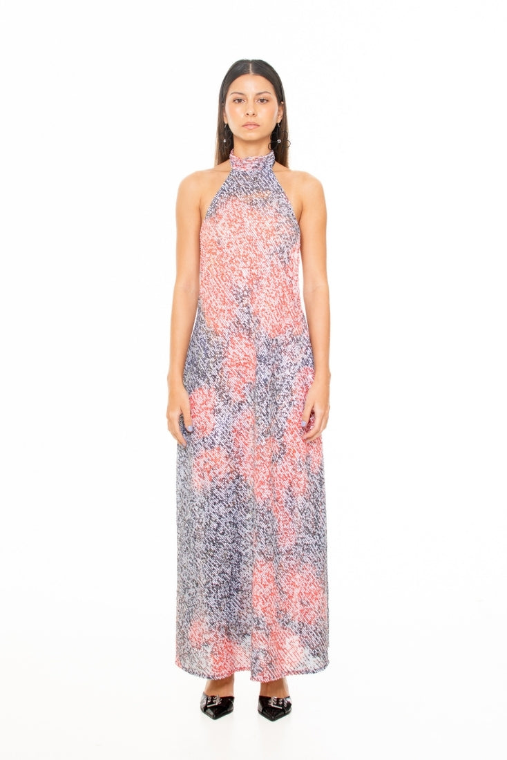 Red Roses' Sequins Dress