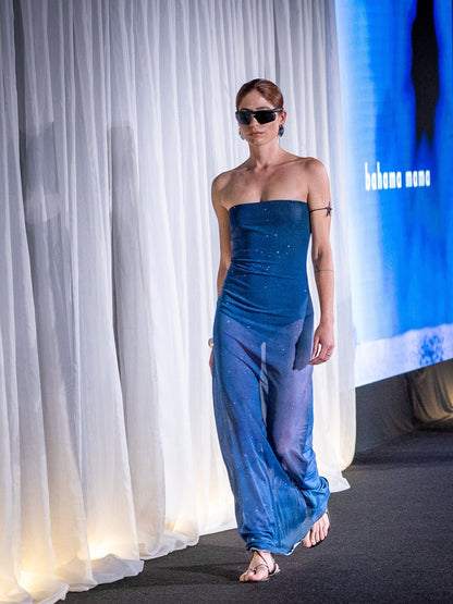The Nocturna Dress by Bahama Mama on the runway at a brand presentation