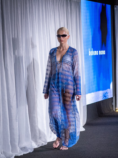The Titipan mesh cover-up by Bahama Mama on the runway at a brand presentation